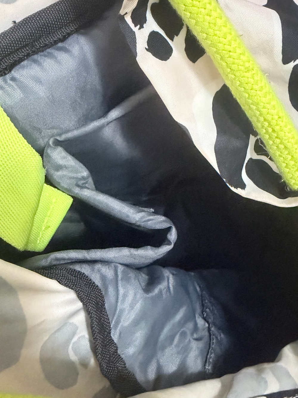 adidas StellaSport Leopard Print Backpack with Neon Green Accents - Picture 8 of 10